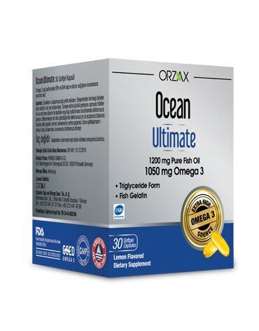 Ocean Ultimate 1200mg Balık Yağı 30 Softjel Kapsül