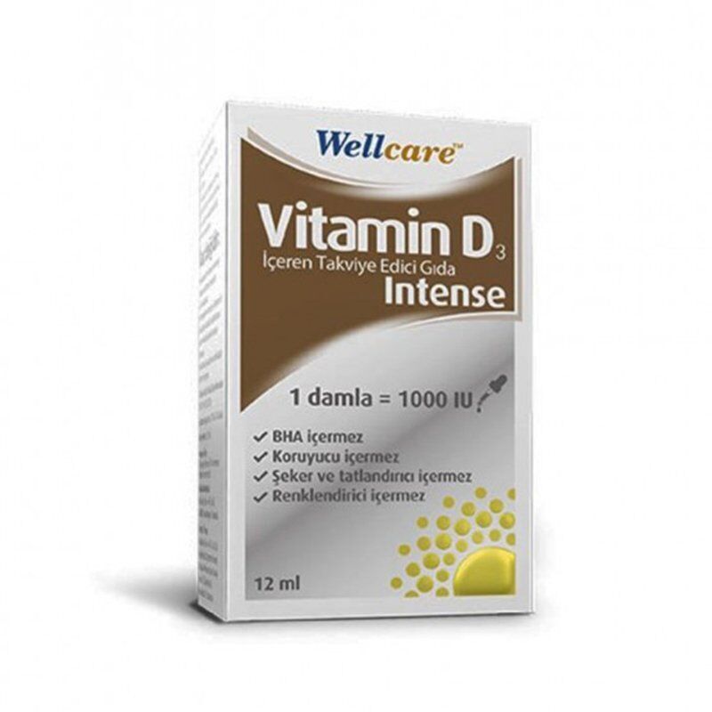 Wellcare Vitamin D3 İntense (1 Drop=1000 IU) 12ml