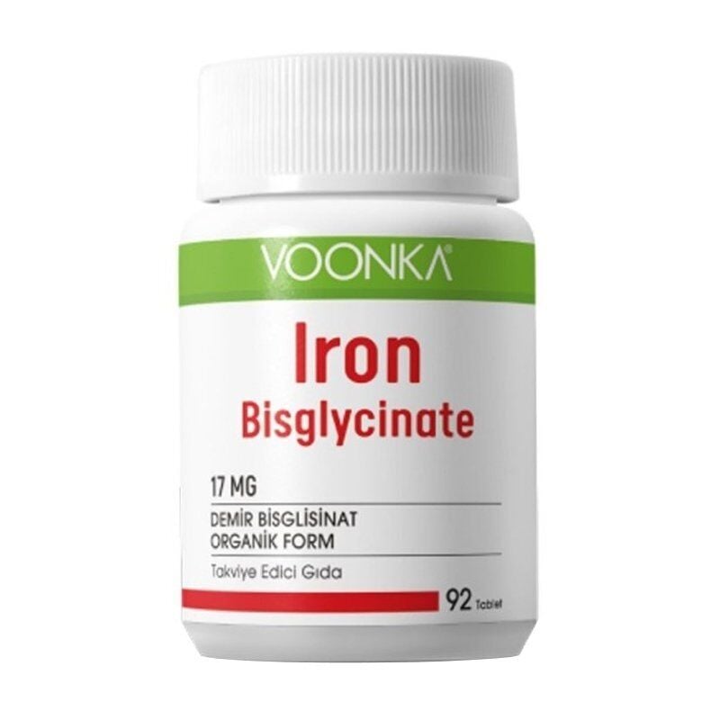 Voonka Iron Bisglycınate Demir 92 Tablet