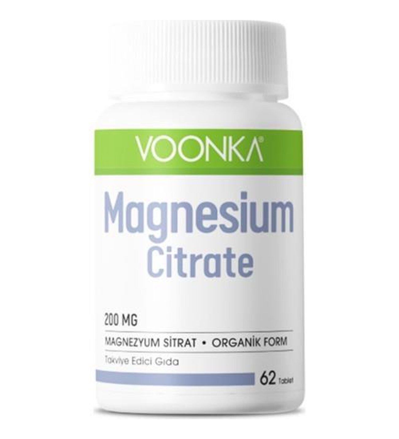 Voonka Magnesium Citrate 200mg 60 Tablet