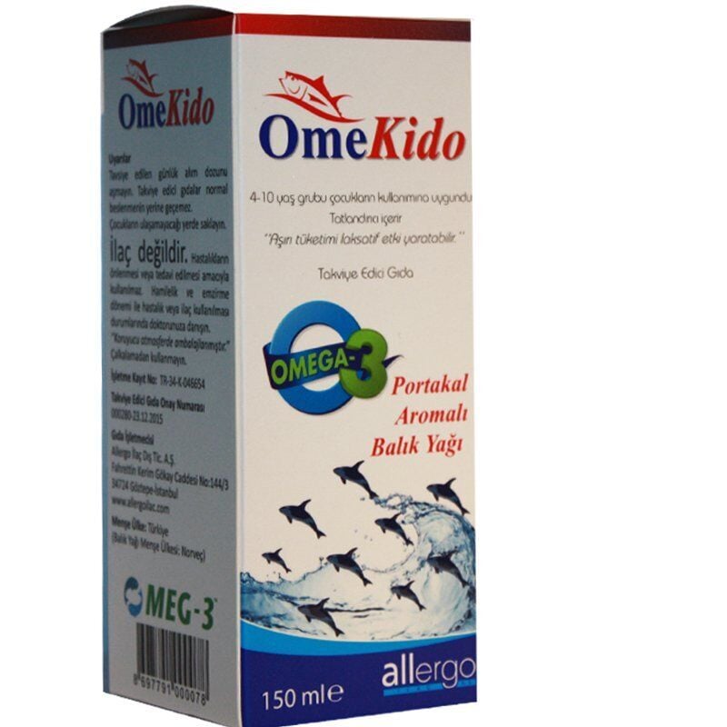 Omekido Balık Yağı Portakal Aromalı 150 ml