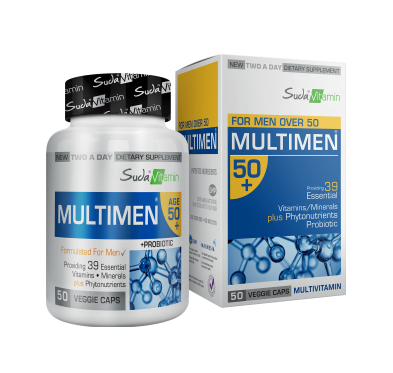 Suda Vitamin Multimen 50+ 50 Kapsül