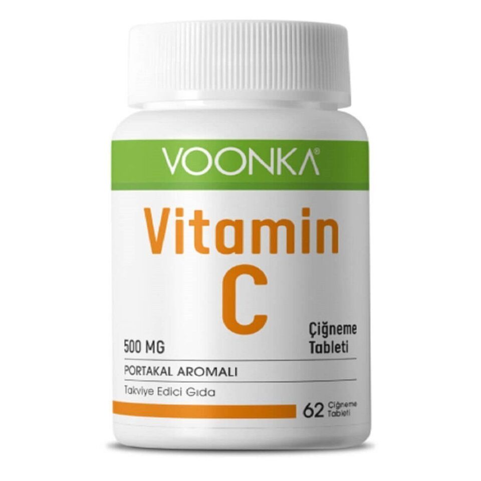 Voonka Vitamin C 500mg 62 Çiğneme Tableti