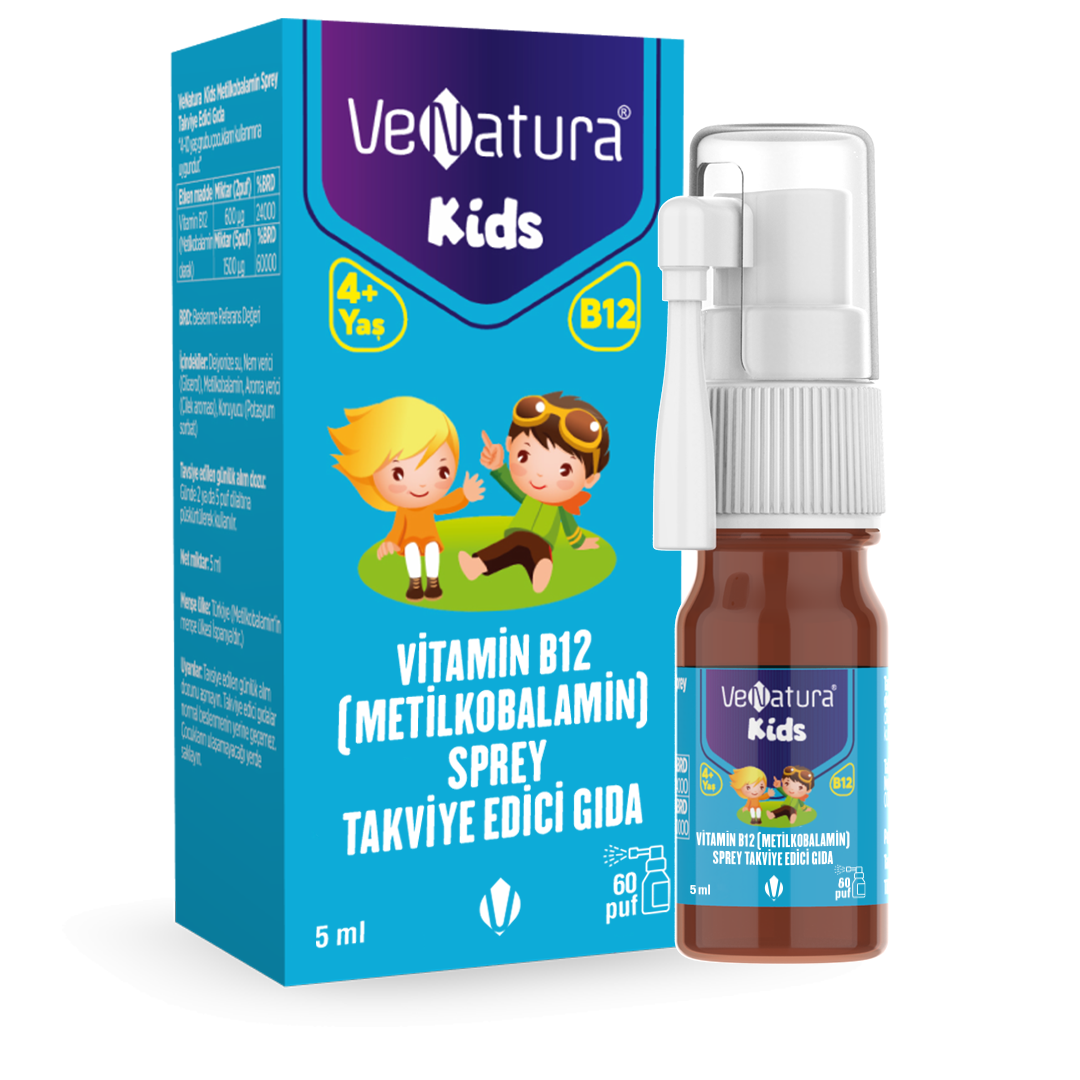 Venatura Kids Vitamin B12 Metilkobalamin Sprey 5ml