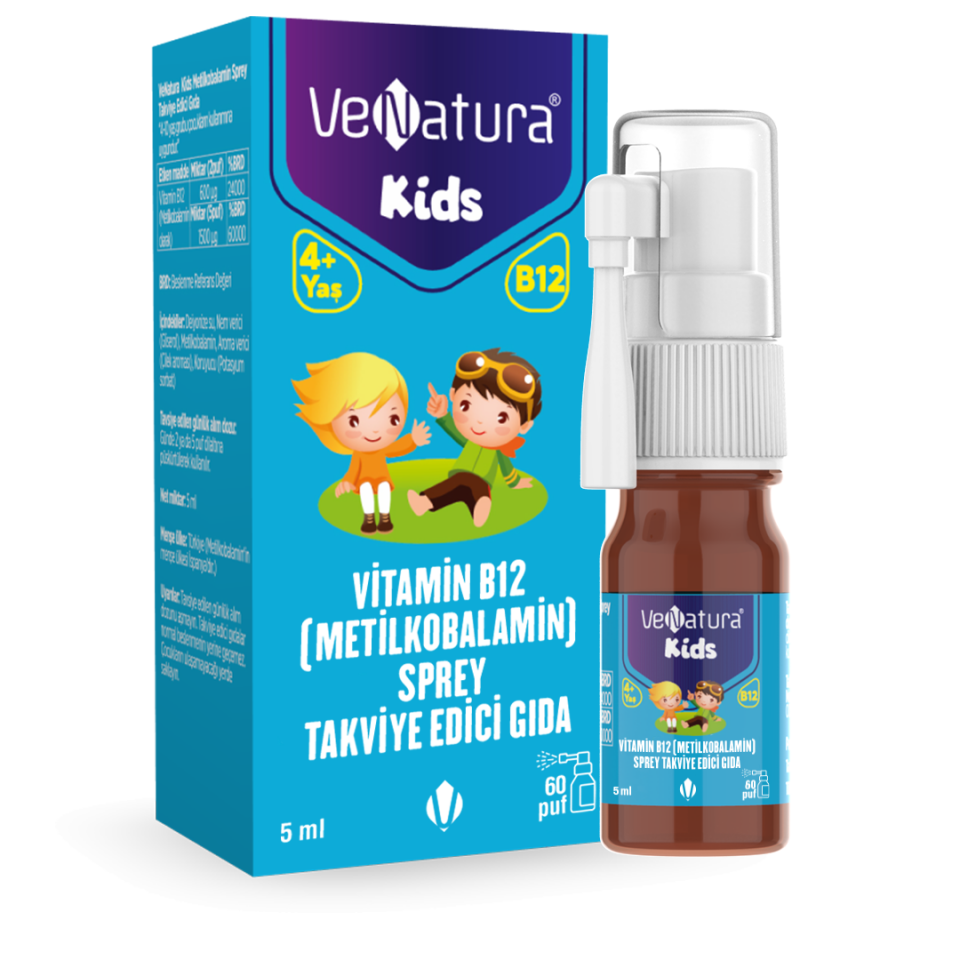 Venatura Kids Vitamin B12 Metilkobalamin Sprey 5ml