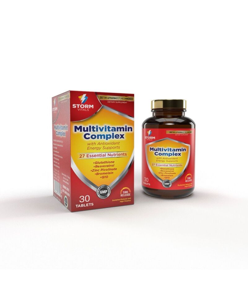 Storm Multivitamin Complex Antioxidant Energy Supports 30 Tablet