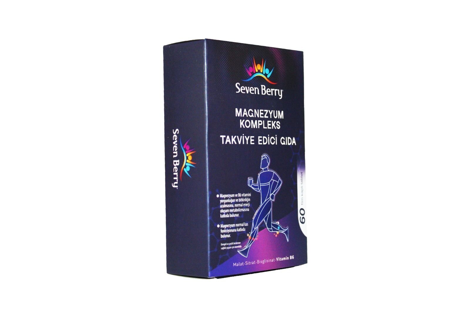 Seven Berry Magnezyum Kompleks 60 Film Kaplı Tablet