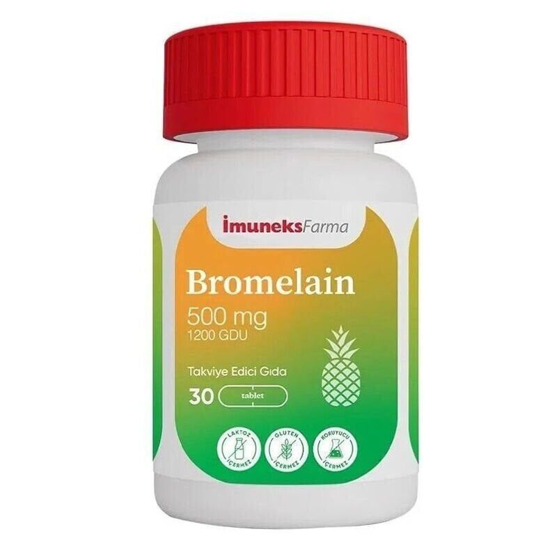 İmuneks Bromelain 500 mg 30 Kapsül